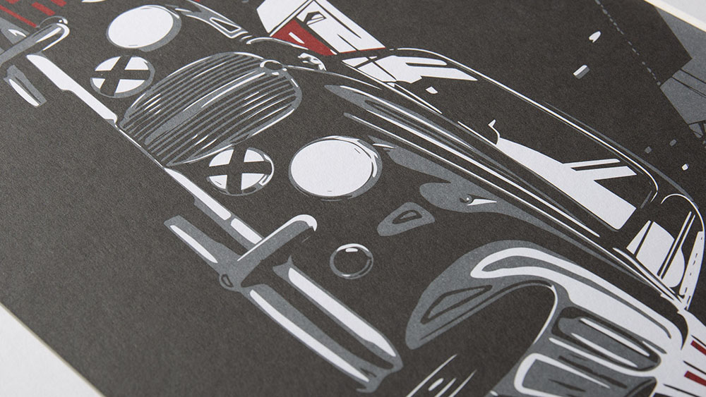 مطبوعات فنية من تشكيلة HERITAGE  - أحمر وأسود (A3) - Hover Image