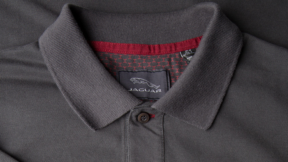 Get Jaguar Men's Accent Collar Polo Shirt - Dark Grey At AED 153.00