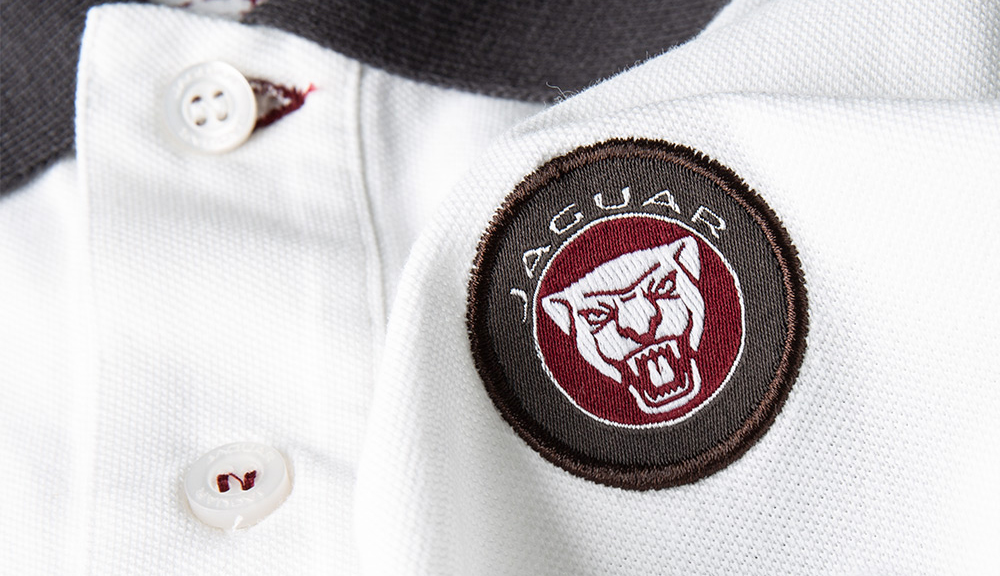 Shop Jaguar Men's Accent Collar Polo Shirt - White in UAE
