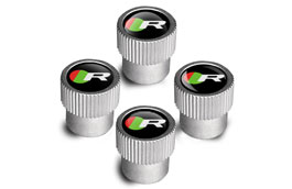 Jaguar Styled Valve Caps - R-Type Logo